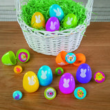 Fun Express Filled Bunny Print Easter Eggs 500 Eggs, Great For Easter Egg Hunts and All Your Easter Gathering Events