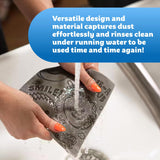 Scrub Daddy Damp Duster Towel - Durable Sponge-Like Dust Cleaner for Multisurface Dusting, Picking Up Pet Hair, Dirt & Grime of All Kinds - Reusable