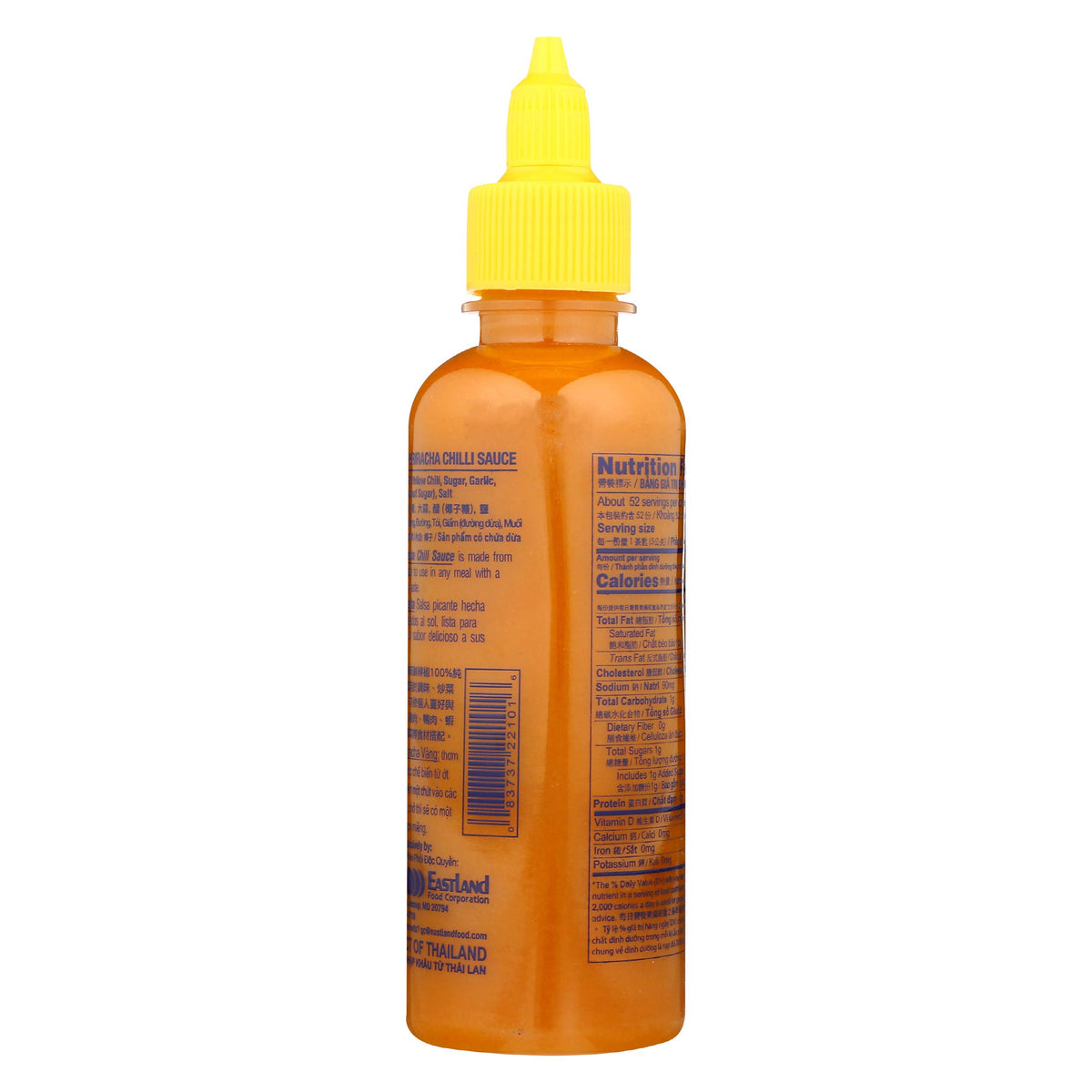 Three Mountains Brand Yellow Sriracha Chilli Sauce, 10 OZ