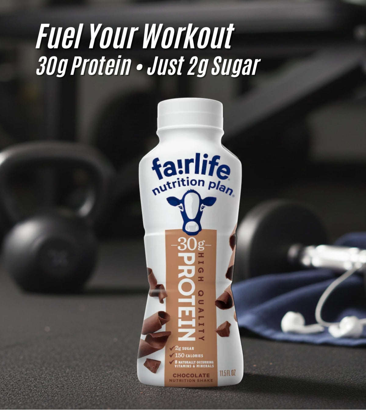 Fairlife Protein Shakes Chocolate - Pack of 15 (30g Protein, 11.5 fl oz Each) - Exclusive Bulk Pack Packaged by Nuvèro·Homz