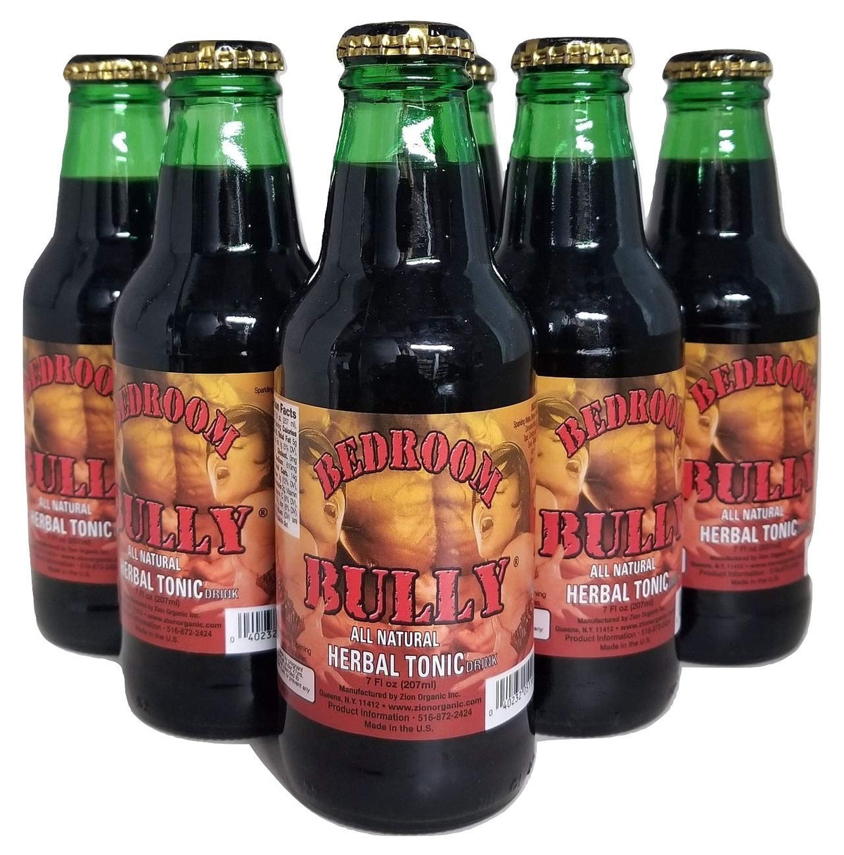 Bedroom Bully all Natural herbal tonic drink - 7 fl oz each (6 PACK)
