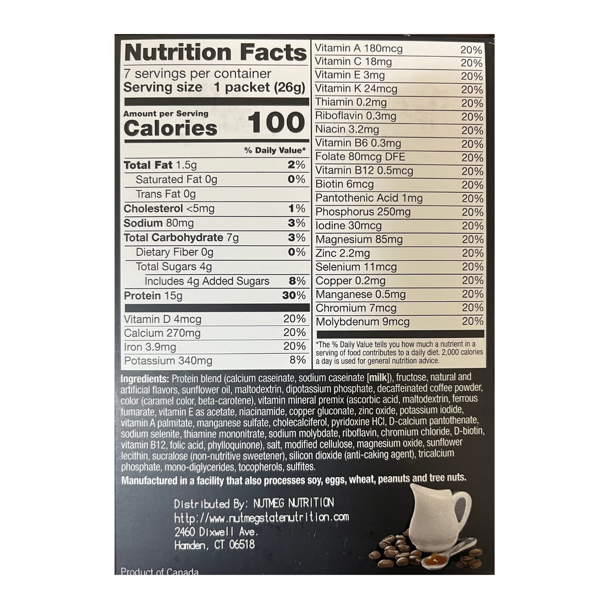 Proti Fit Caramel Cafe Latte Pudding Shake IDEAL PROTEIN COMPATIBLE