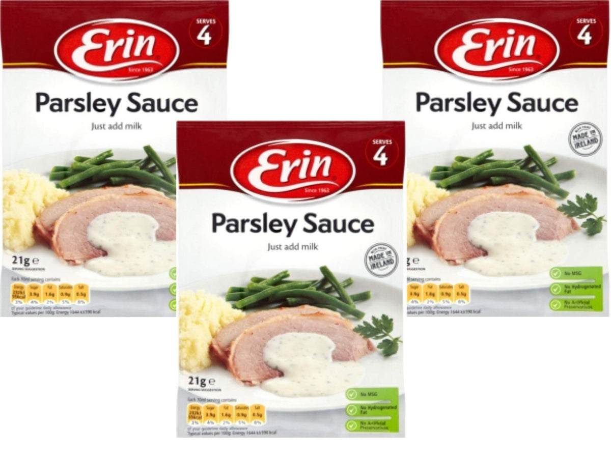 Erin, Irish Parsley Sauce, 3 pack x .8 oz/23g per pack