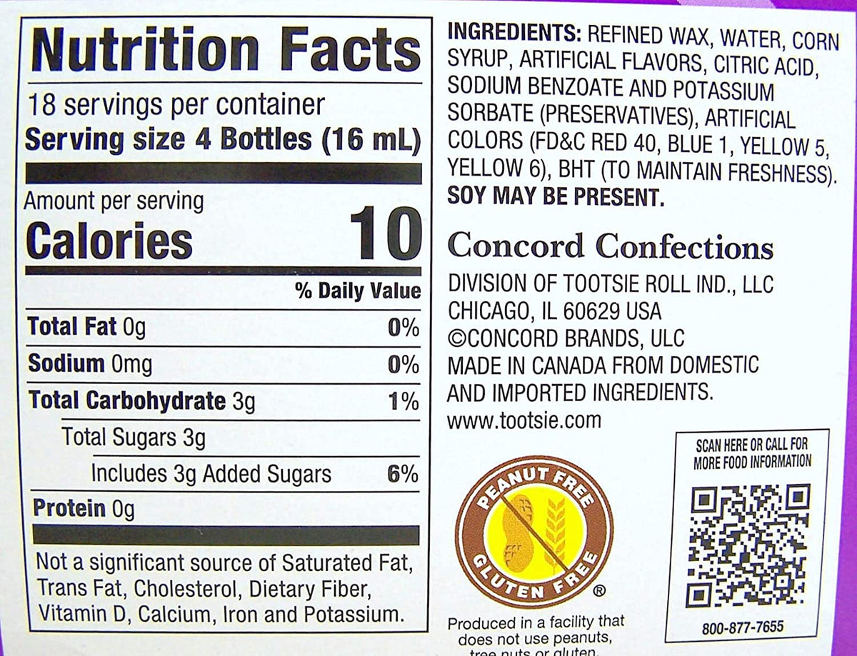 Nik-L-Nip Mini Drinks Candy, 1.39 Ounce, Pack of 3