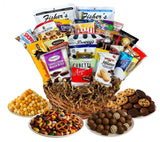 Thanksgiving Gift Basket Hand Crafted with Chocolates, Cookies, Snacks & Candy. Perfect for Hostess, Family, Employee or Client Gift (Standard)
