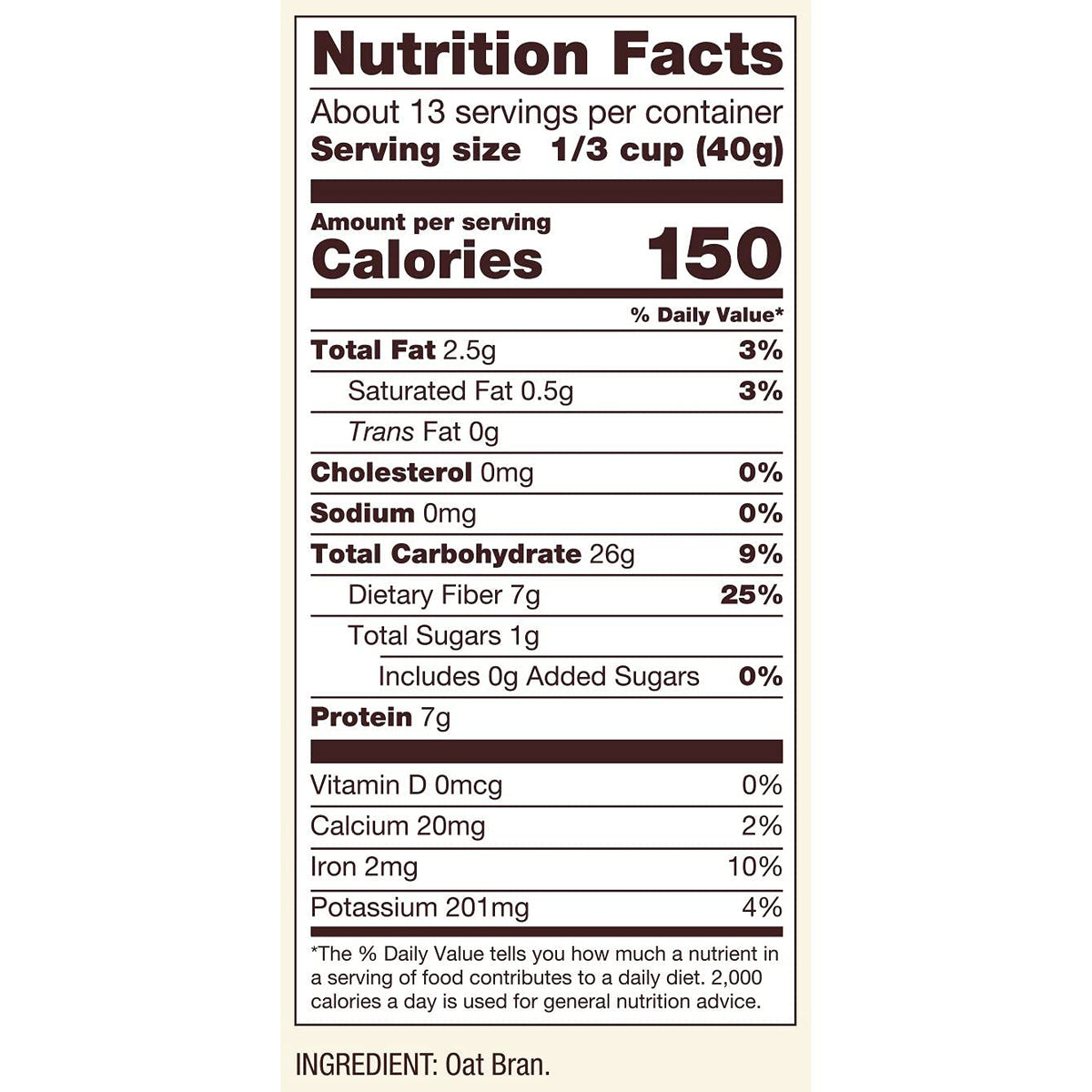 Bob's Red Mill Cereal Oat Bran, 18-Ounce (Pack of 4)