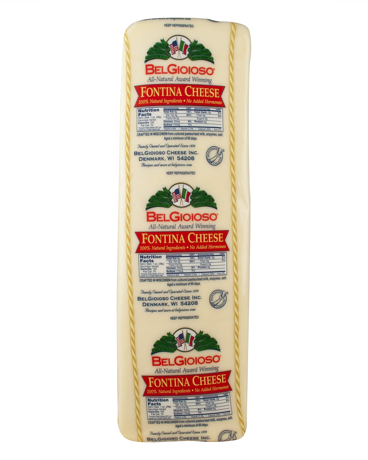 BelGioioso Fontina Cheese Deli Cut 1Lb