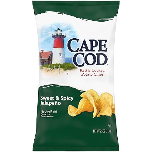 Cape Cod Sweet & Spicy Jalapeno Chips, 7.5 Oz Bag