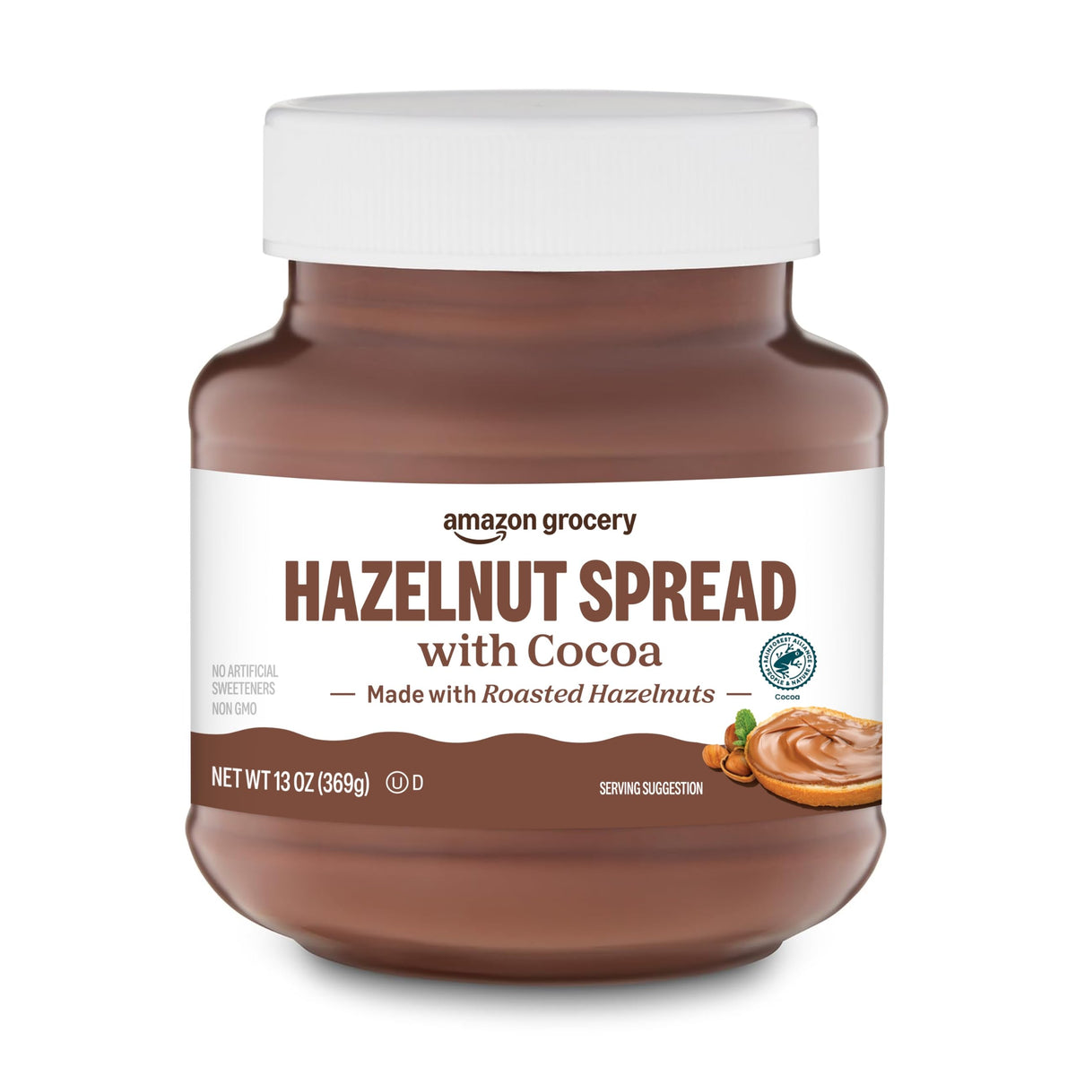 Amazon Grocery, Hazelnut Spread With Cocoa, 13 Oz