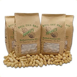 Boiled Peanuts Kit | Contains Premium In Shell Peanuts, Salt, and Unique Seasoning Blend in a Muslin Cooking Bag | 4 Kits - 1 of Each Flavor