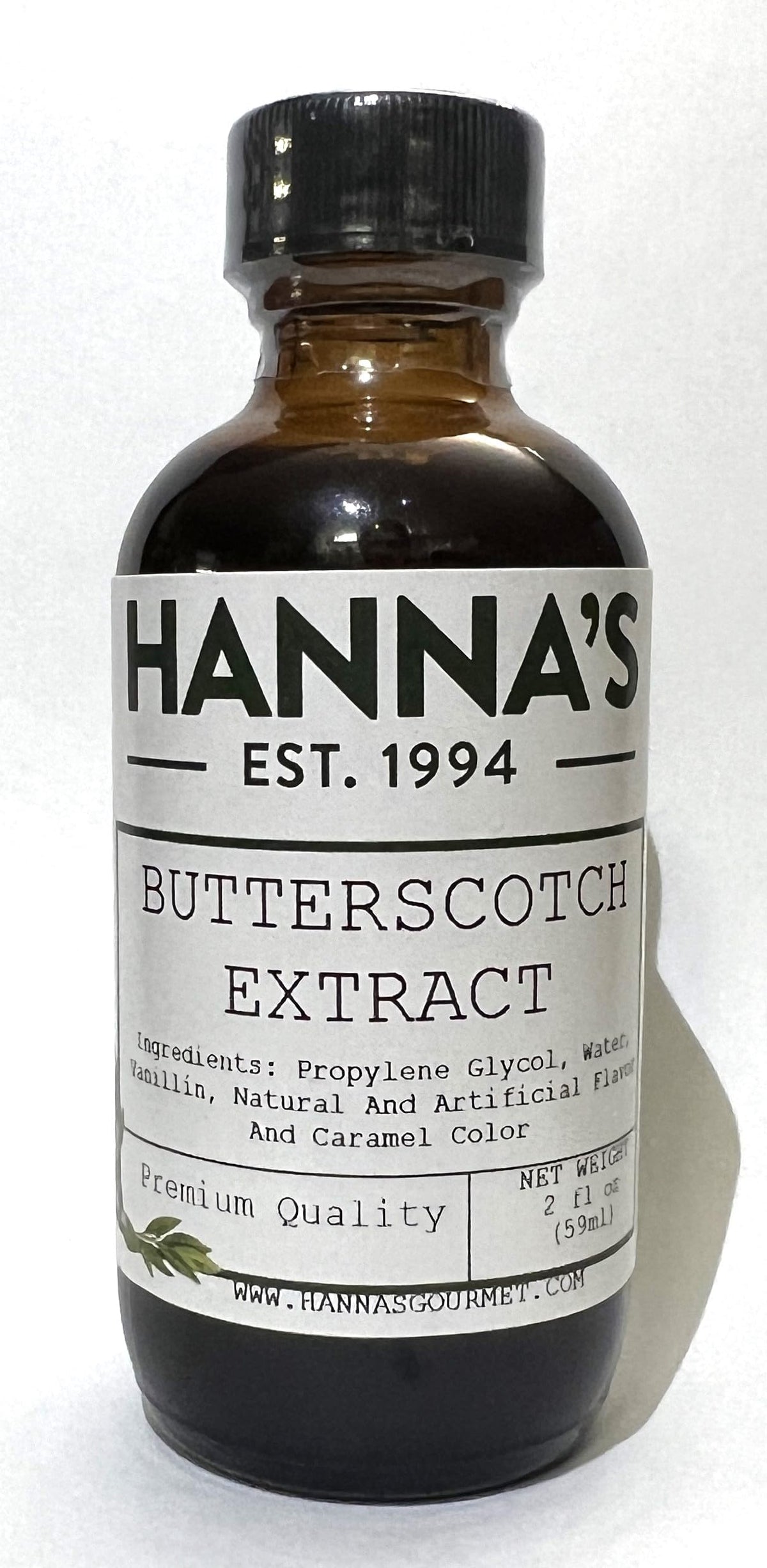 Hanna's Butterscotch Extract, 2 fl oz