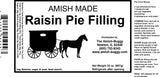 Ready To Use Pie Filling and Topping 32 oz. Jar (Raisin 1-Jar)