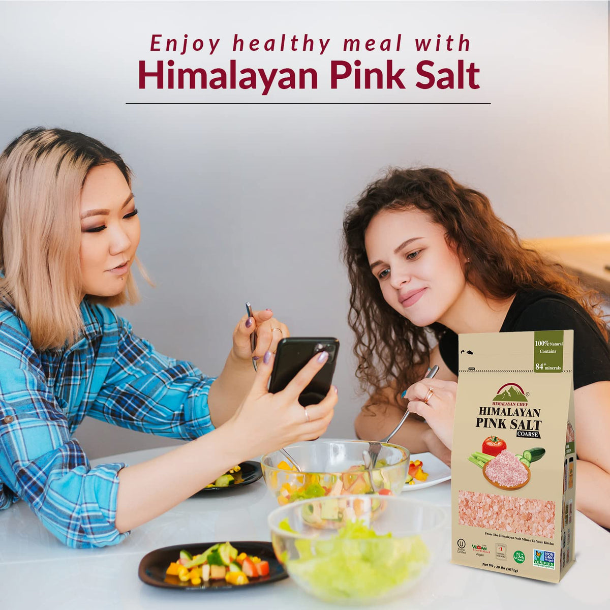 Himalayan Chef Pink Himalayan Salt, Coarse Grain - 20 lbs Bag