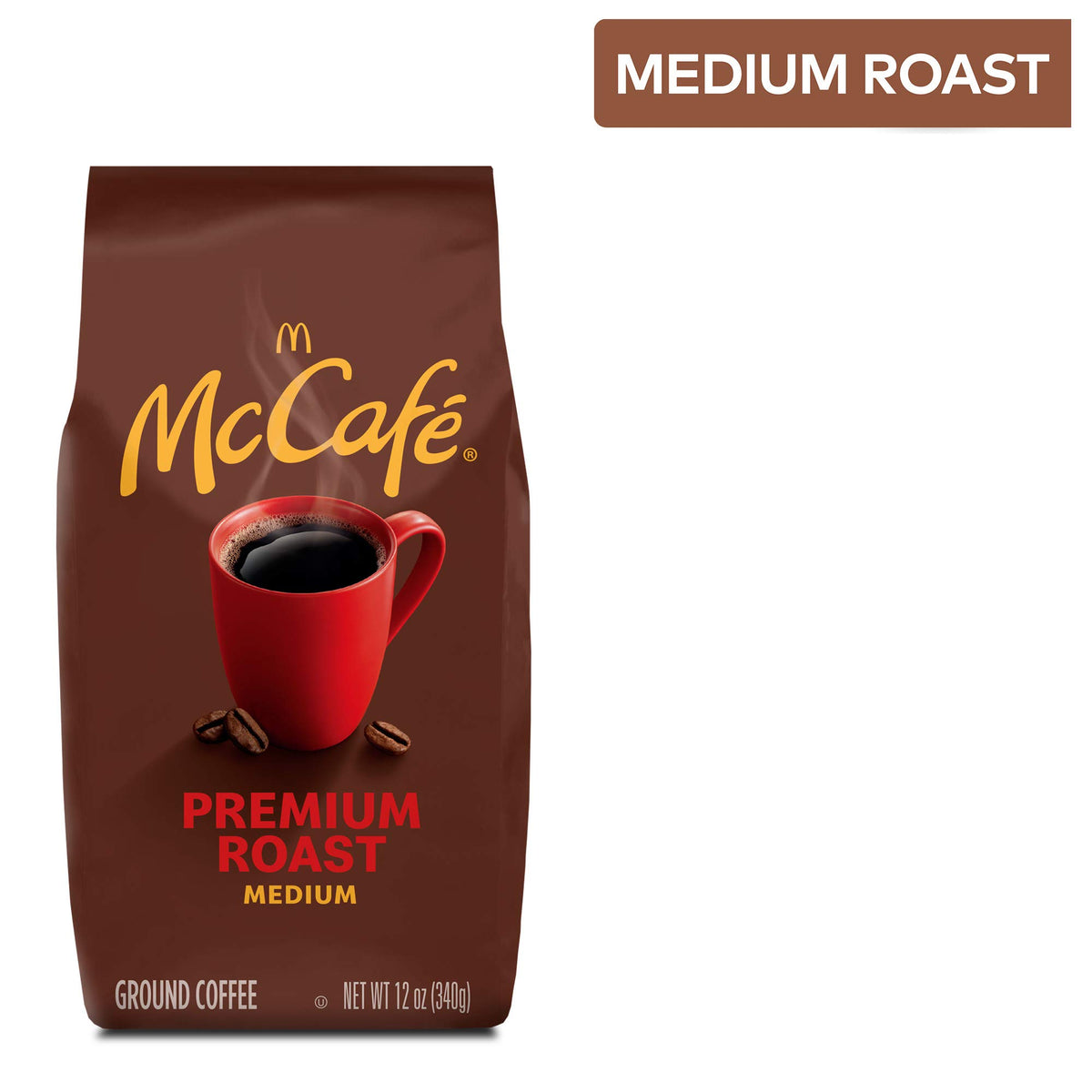 McCafe Premium Roast, Medium Roast Ground Coffee, 12 oz Bag