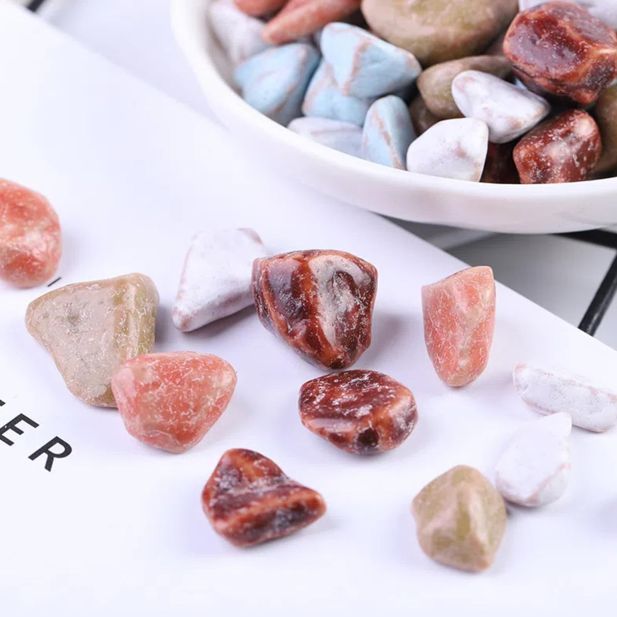 Crispy Stone-Shaped Chocolate Flavor Candy - Edible Cocoa Rocks(5 bags)
