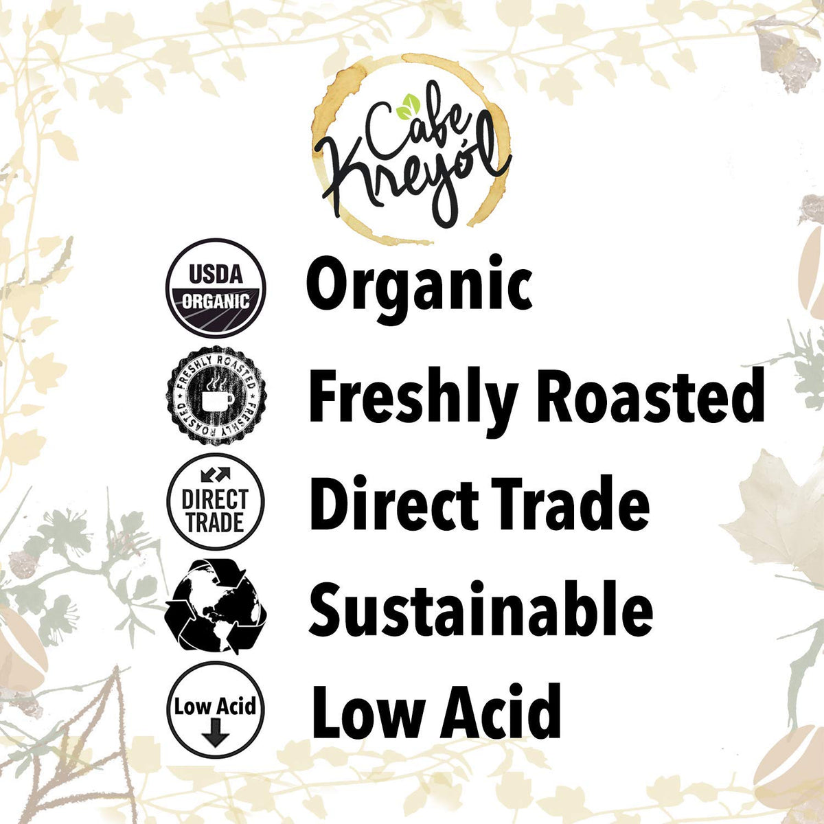Cafe Kreyol Organic Haitian Hound | 2 lb - Haitian Blue Dark Roast Coffee - Whole Bean Coffee, is Smooth Low Acid and Bold, Deep Notes of Chocolate