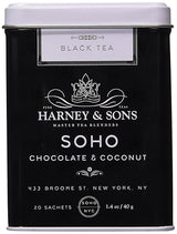 Harney & Sons SoHo Chocolate Coconut Tea - 20 Count Sachet Tin