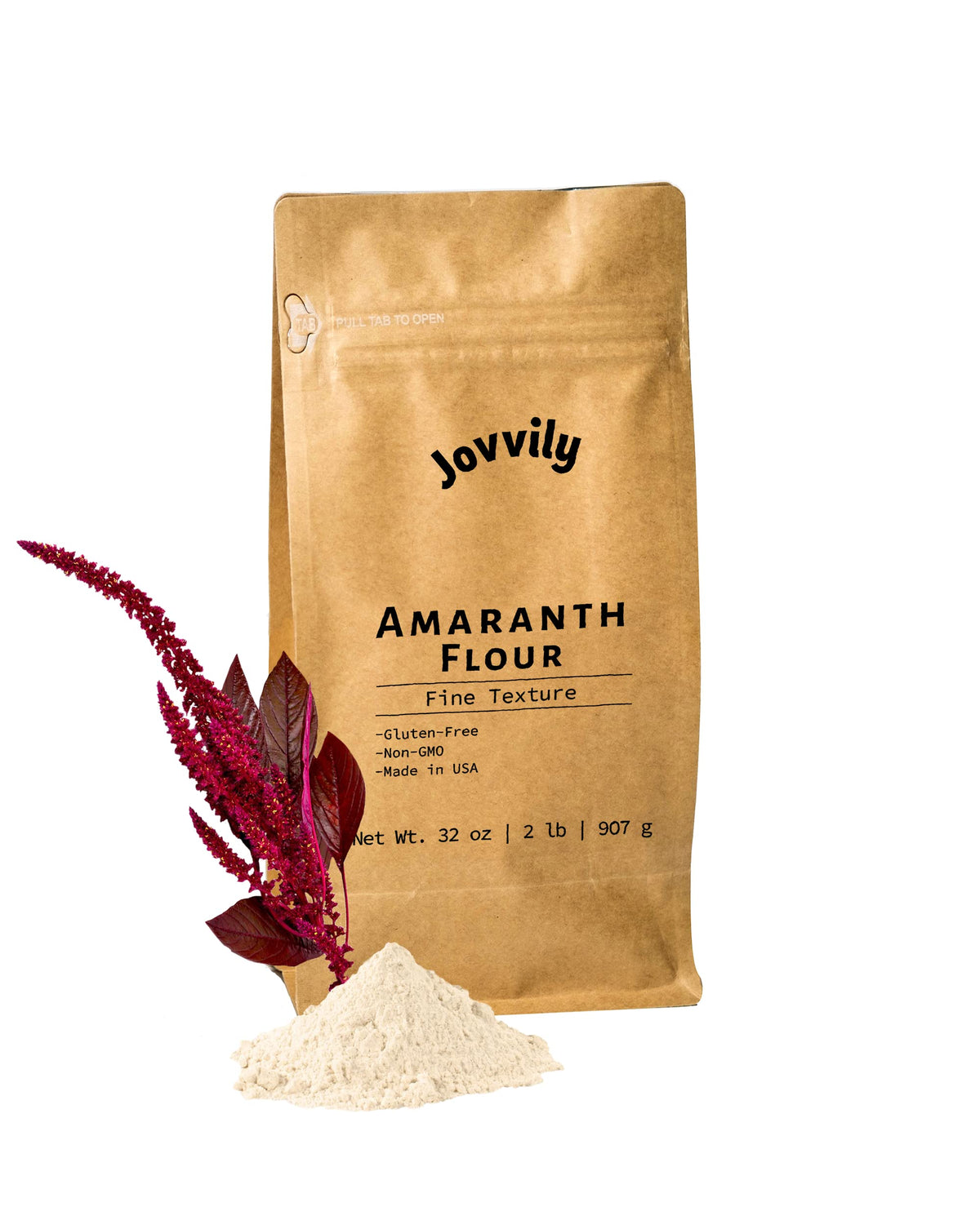 Jovvily Amaranth Flour - 2 lb - Gluten Free - Non GMO - Flour Alternative