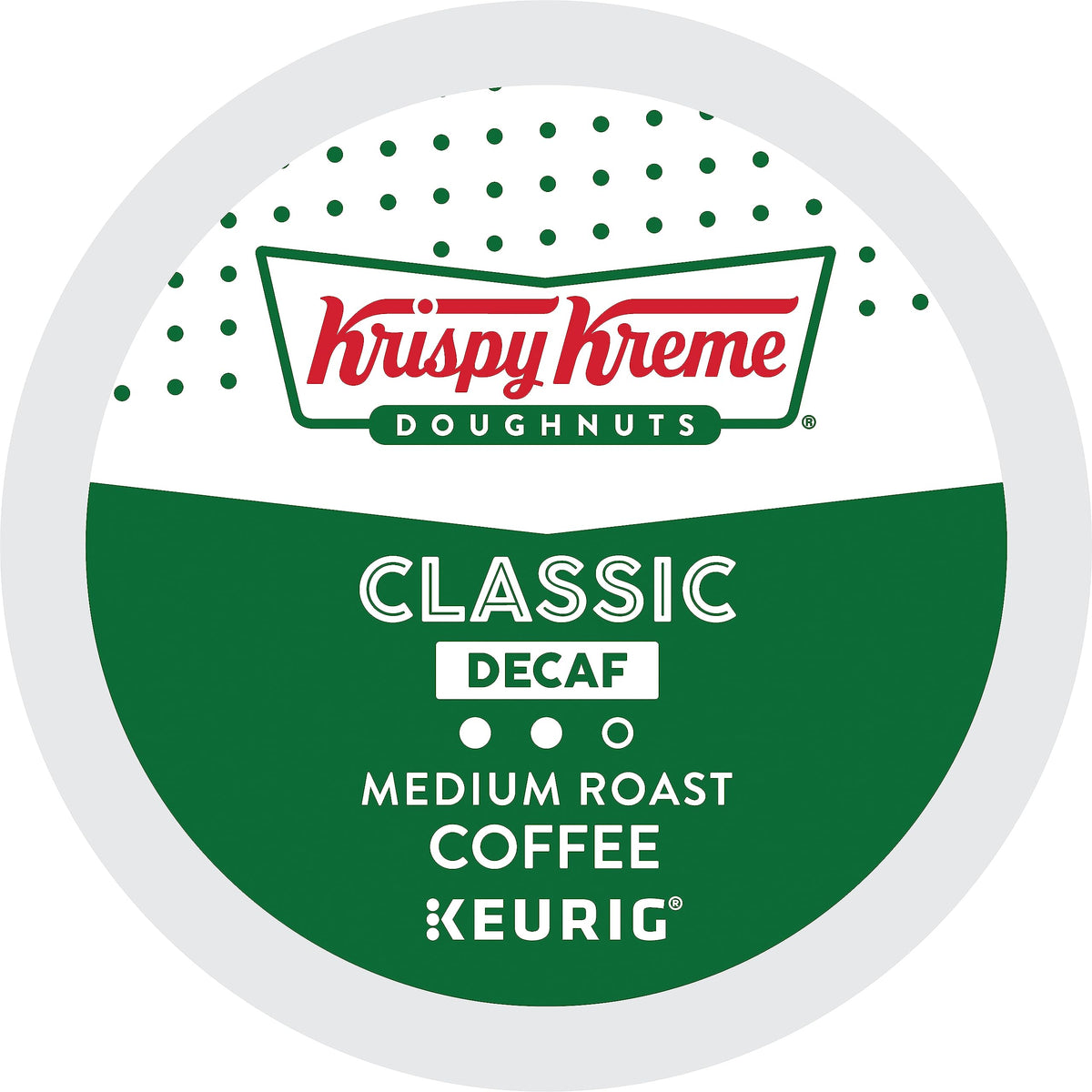 Krispy Kreme Classic Decaf Medium Roast Coffee K-Cups (96 Count)