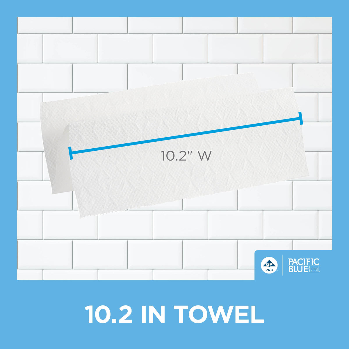 Pacific Blue Ultra Big Z-Fold Paper Towels by GP PRO (Georgia-Pacific), White, 20887, 220 Paper Towels Per Pack, 10 Packs Per Case (2200 Total)