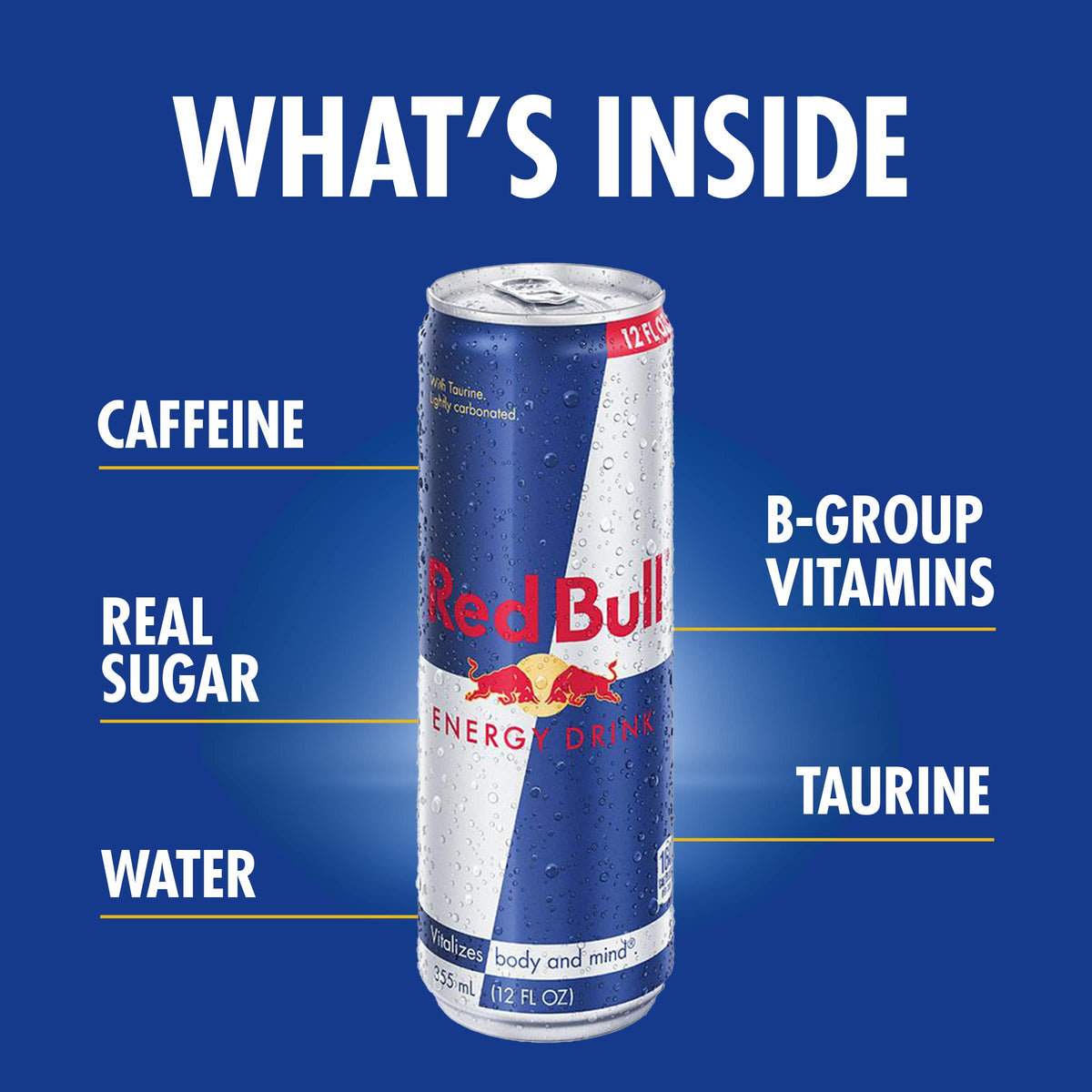 Red Bull Original Energy Drink 16 oz. - Total Qty: 1212