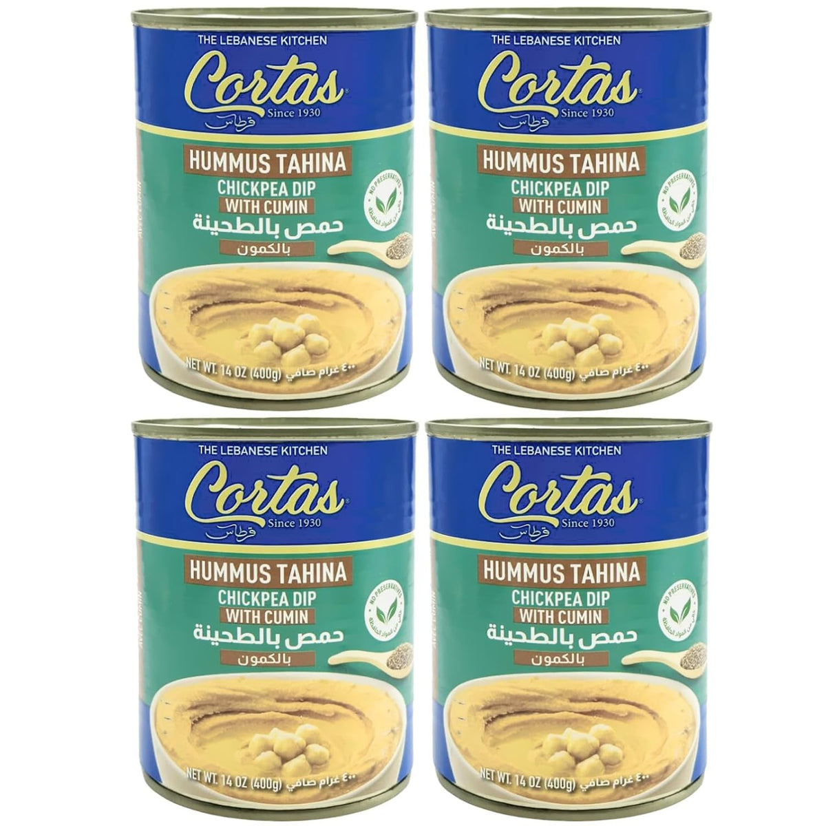 Chickpea Hummus with Tahini by Cortas