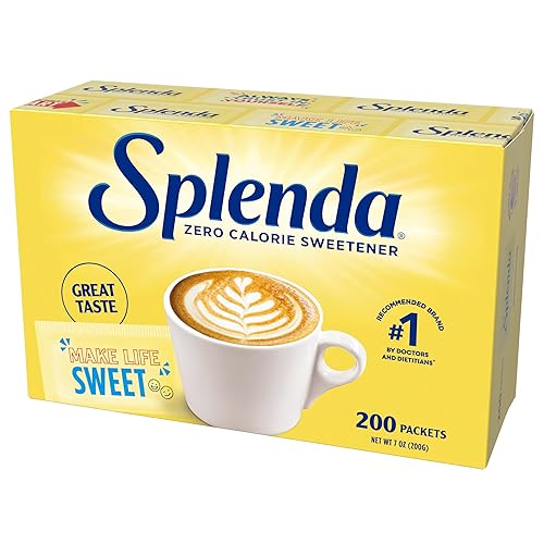 SPLENDA Zero Calorie Sweetener, 200 Count Packets
