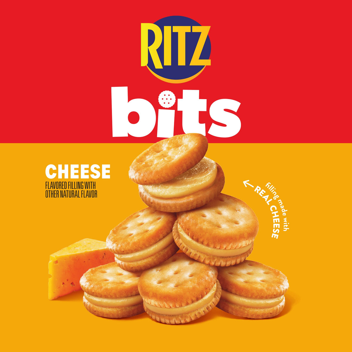 Ritz, Cheese Sandwich Crackers, Snacks for Kids and Adults, Lunch Snacks, 8.8 Ounce