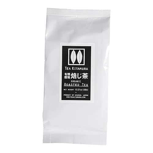 Organic Single-origin Japanese Roasted Tea (Hoji-cha) Loose Leaf 3.52oz (100g) by Tea Kitamura