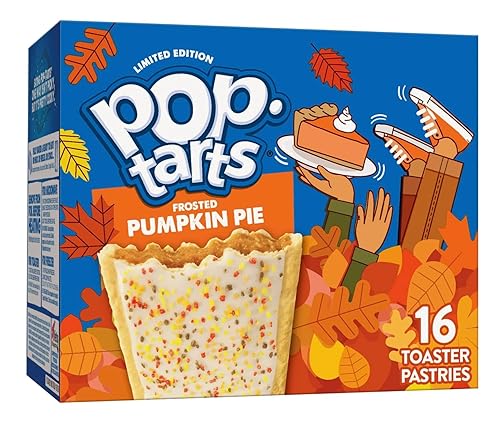 Kellogg's, Pop Tarts, Pumpkin Pie, Limited Edition, 16-Count, 28.2oz Box