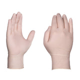 X3 Industrial Ivory Latex Gloves, Box of 100, 3 Mil, Size Small, Powder Free, Textured, Disposable, LX342100-BX