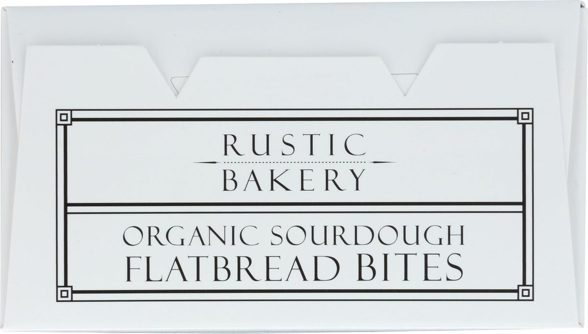 Rustic Bakery, Flatbread Bites Olive Oil Sel Gris Organic, 4 Ounce