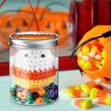Poen Candy Corn Desk Toy Operation Christmas Gift Crochet Candy Corn DIY Toy Plush Handmade Doll Ghost Spooky Creepy Horror Gift for Kids Classroom