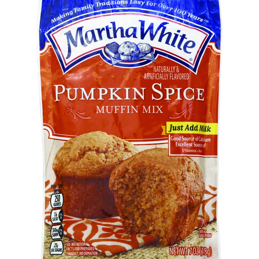 Martha White Pumpkin Spice Flavored Muffin Mix, 7 Ounce