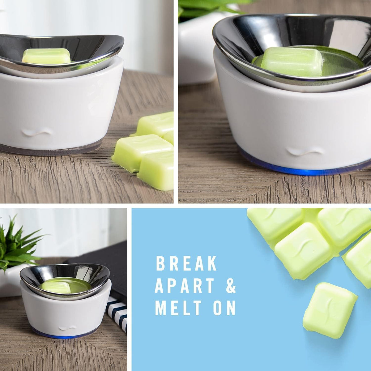 Febreze April Fresh Wax Melts, 3 Packs of 6 Wax Melt Warmer Cubes per Pack, Each pack is 2.5 OZ of Air Freshener