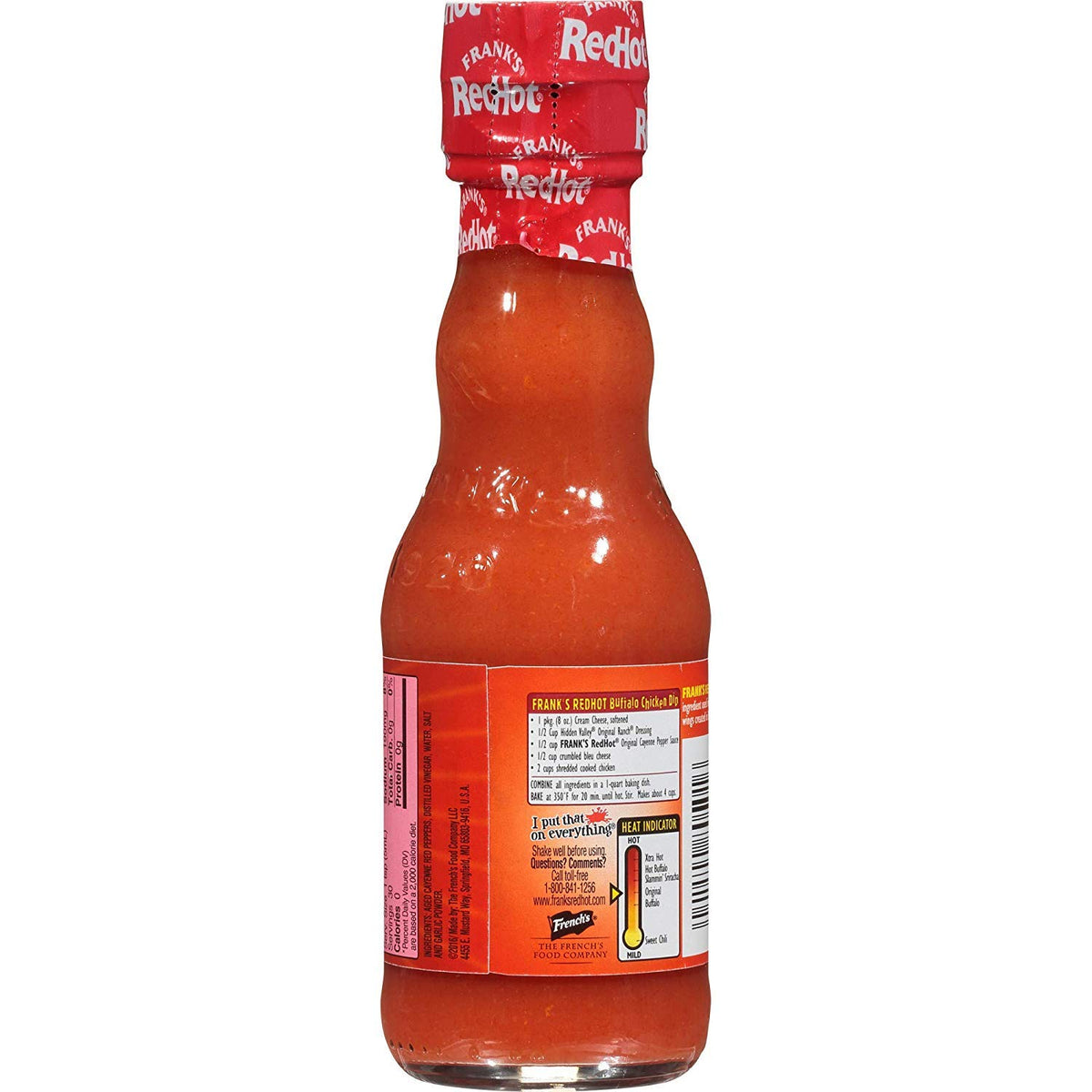 Frank's Red Hot Cayenne Pepper Sauce, 5oz Glass Bottle (Pack of 3, Total of 15 Oz)