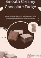 Nuts To You Sugar Free Smooth Creamy Chocolate Fudge | Fresh Gourmet Candy | Decadent and Delicious Handcrafted Fudge 6.6 Oz. (Pack of 1)