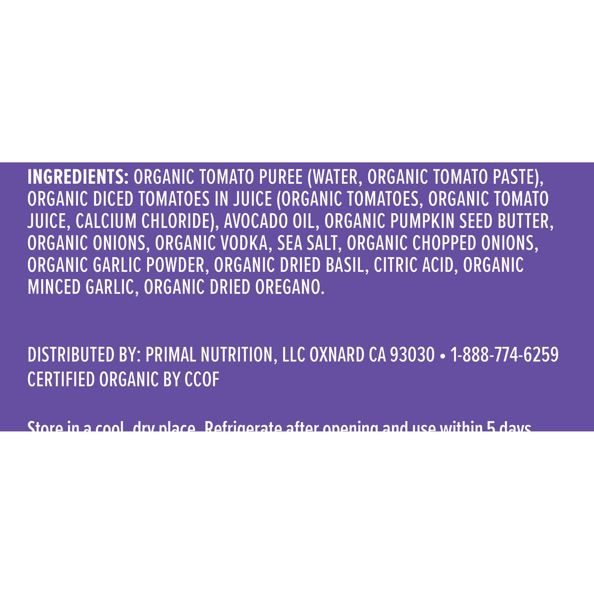 Primal Kitchen Vodka Sauce, 24 oz