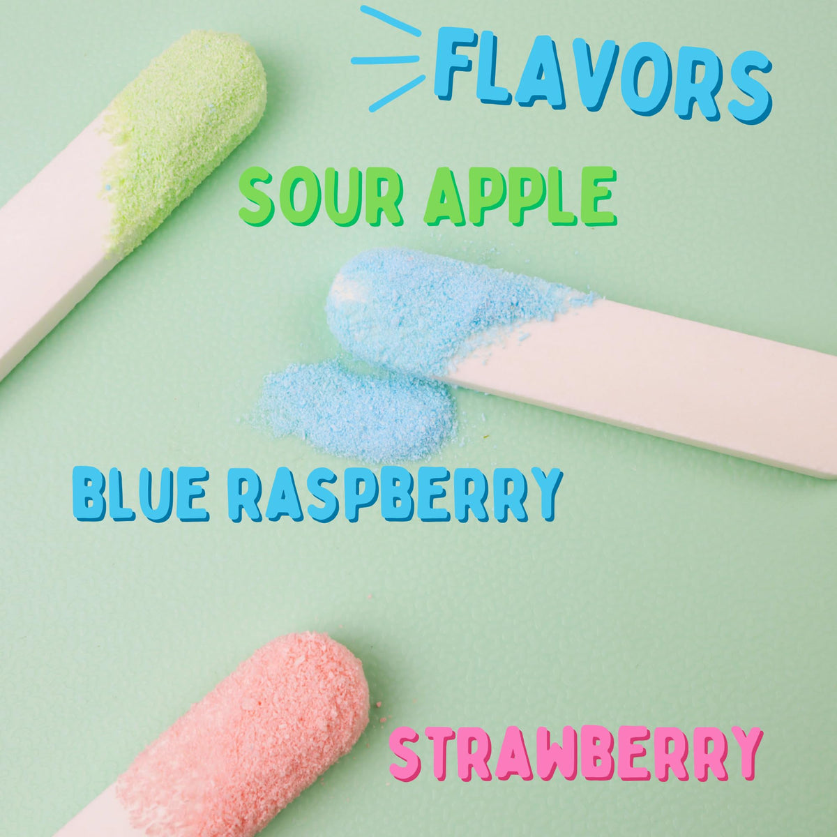 Bluey Dipping Sticks and Powder Candy Pouches, Party Treats, 1.90 Ounces (Pack of 3)