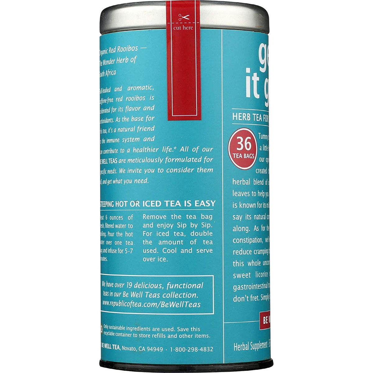 The Republic of Tea, Get It Going Tea, 36-Count