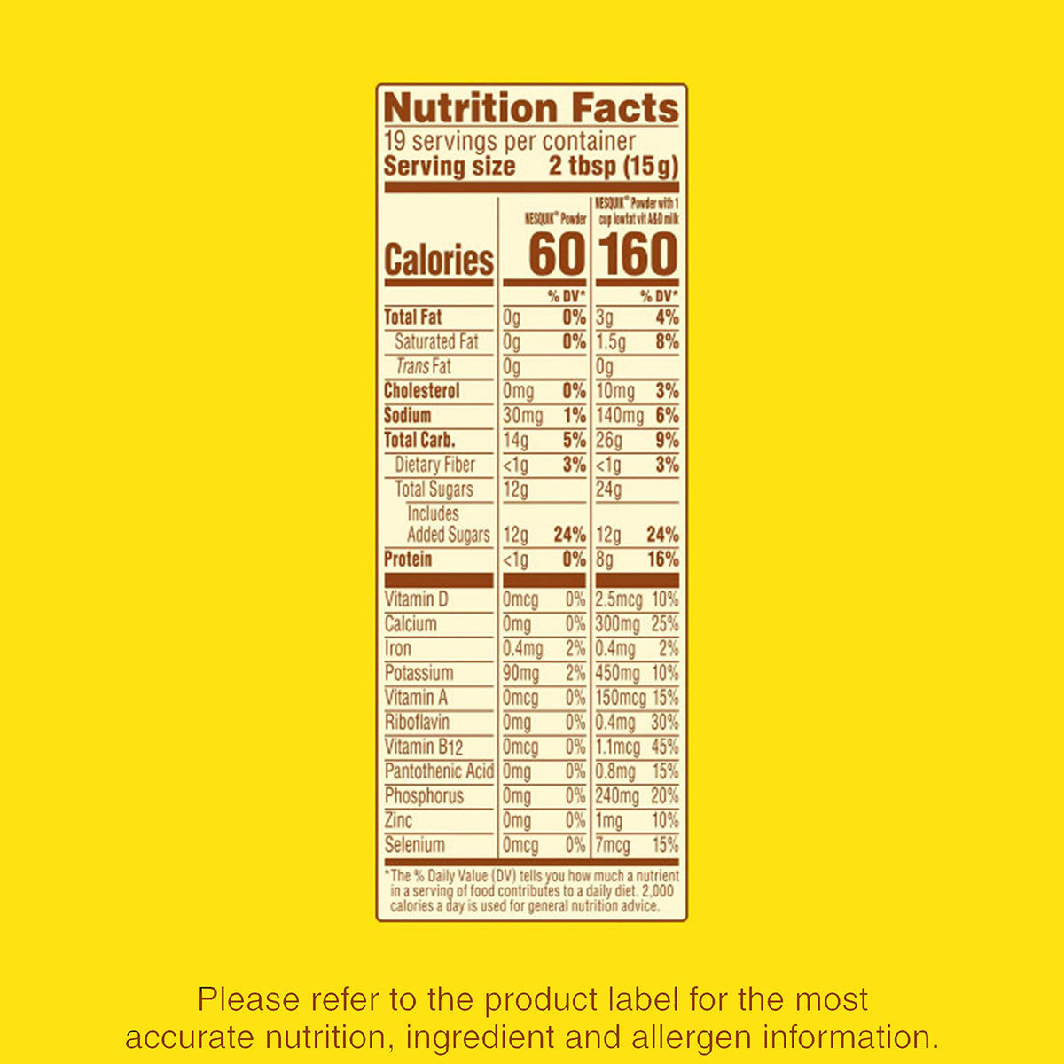 Nesquik Chocolate Powder Drink Mix 10 oz