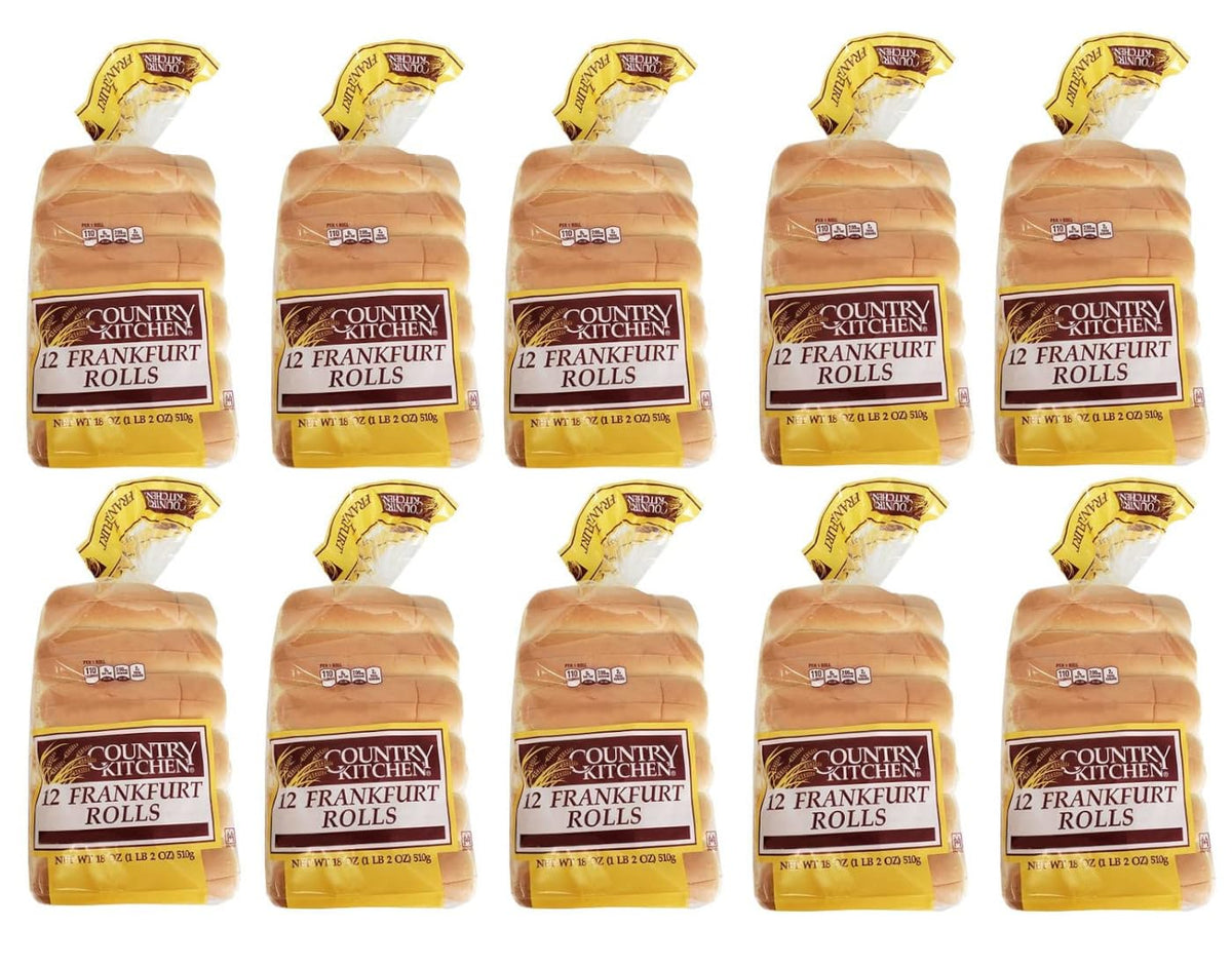 New England Style Hot Dog or Lobster Roll, 6 inch, 120 Rolls Per Case, Restaurant Quality, 10 Packs Of 12