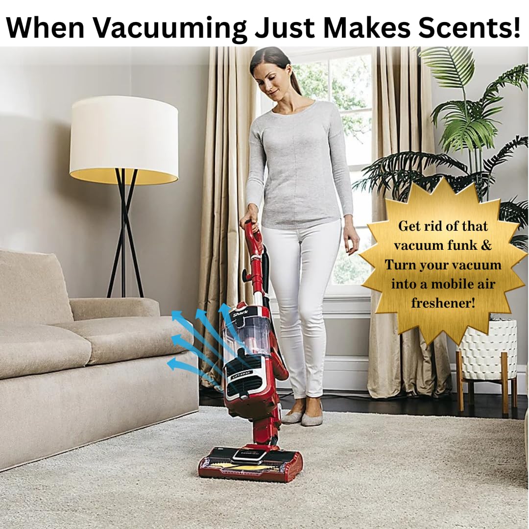Vacuum Odor Eliminator Scent Pads - Vacuum Deodorizer & Air Freshener for Upright, Stick, Bagless & Robot Vacuums | Safe for Kids & Pets | Clean