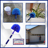 Cobweb Duster with Extension Pole, Plus Size Microfiber Ceiling Fan Duster Extendable 20 feet Reach, 3-Stage Aluminum Telescoping Pole Long Handle