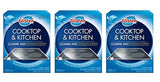 Glisten GC0608T Cooktop & Kitchen Cleaning, 8 Large/16 Small Pads Per Box, 3 Pack
