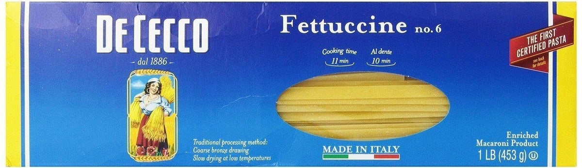 De Cecco Fettuccine #6 16 Ounces (Case of 20)