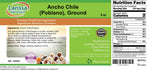 Ancho Chile (Poblano), Ground (8 oz, ZIN: 526853) - 3 Pack