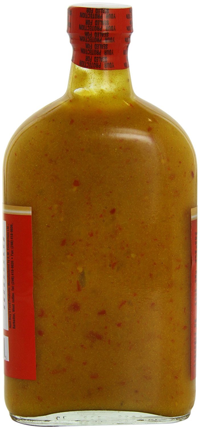 Aunt May's Bajan Hot Pepper Sauce 12oz (Pack of 2)