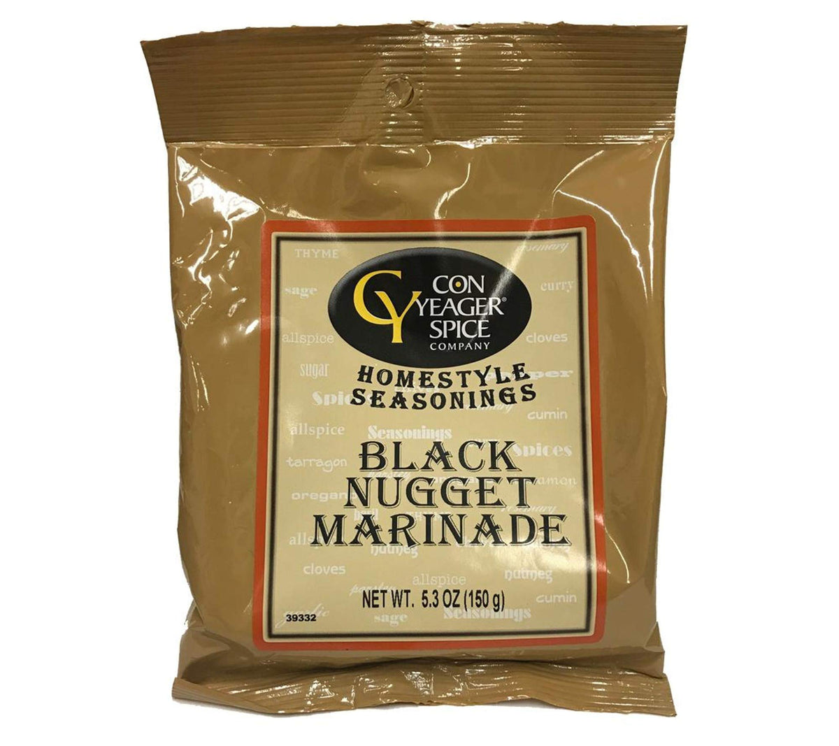 Con Yeager Spices Black Nugget Marinade 5.3oz #39332