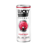 Lucky Energy Drink Cherry Slush, Zero Calories, 200mg Caffeine, 12 Pack